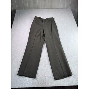 USMC Marine Corps Men's Poly Wool Dress Trousers Pants Green Shade 2212 Size 35L